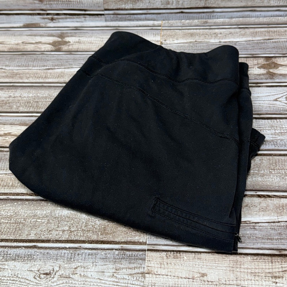 Duluth Trading Co Yoga Pants Women XL Black Supplex Nylon Lycra Spandex Active